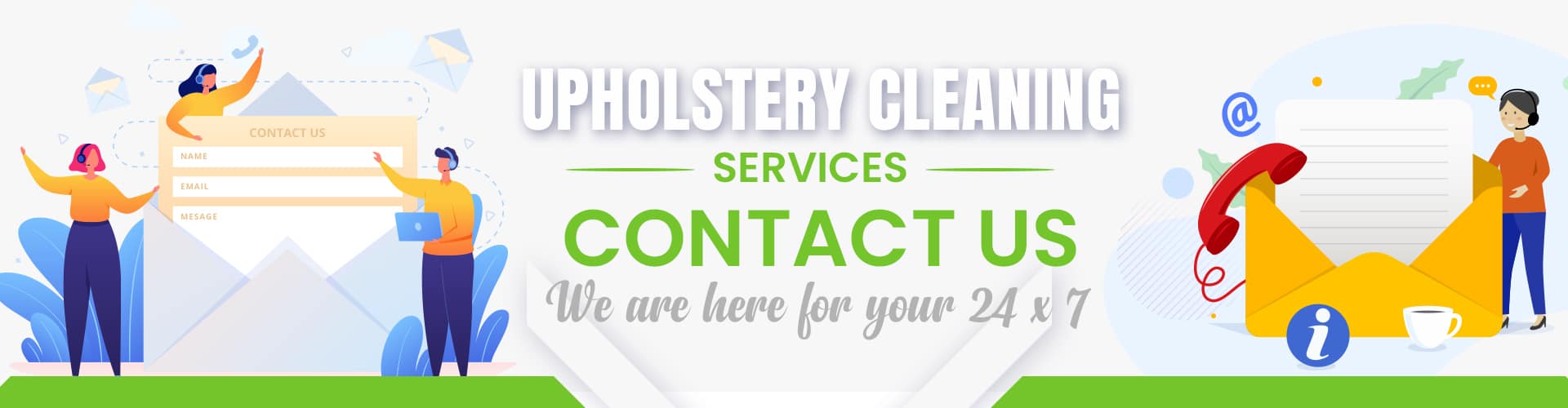 Contact Us For Upholstery Cleaning Services
